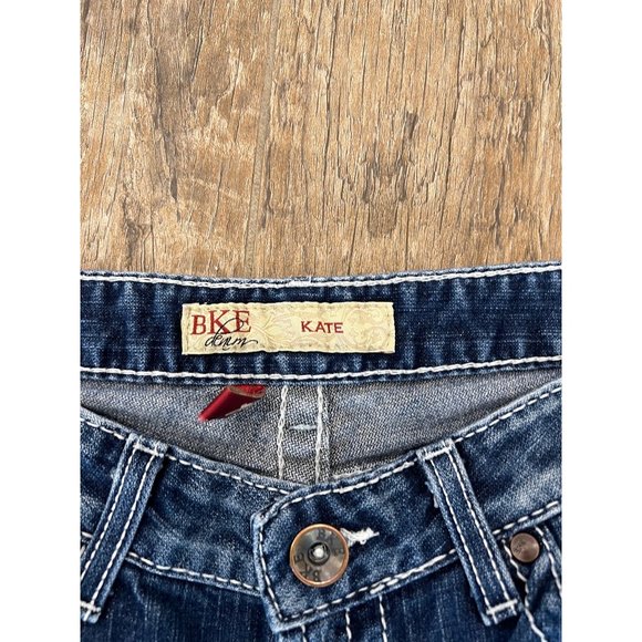 BKE Buckle Kate Blue Jeans Denim Flare Bootcut Women's Size 31x33.5 High Rise - Picture 4 of 6
